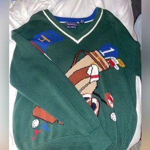 golf grandpa sweater
